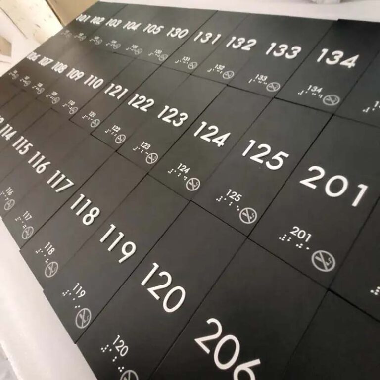 Braille Room Number∣Erybaysign Manufacturing