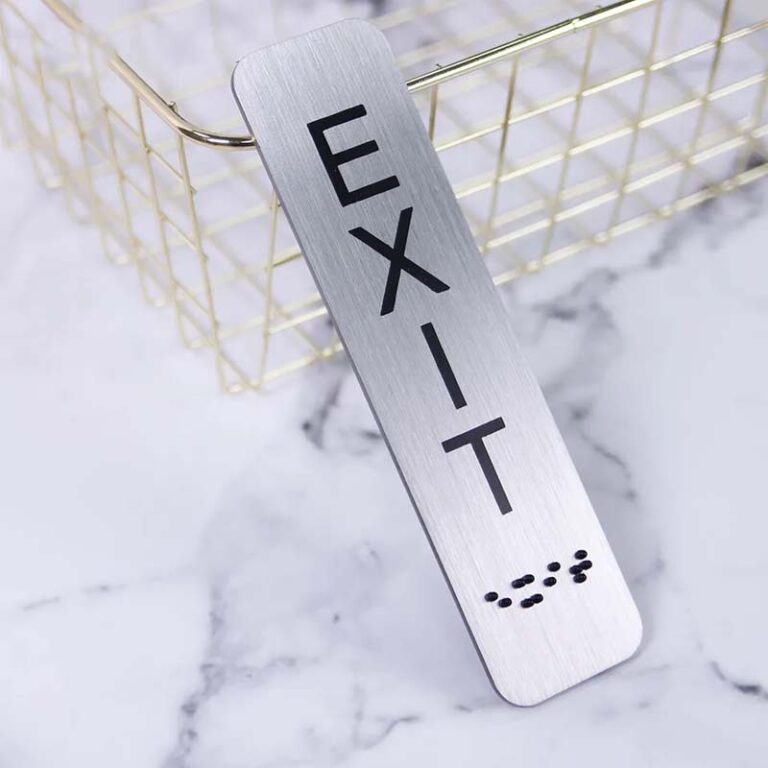 braille exit sign∣Erybaysign Manufacturing
